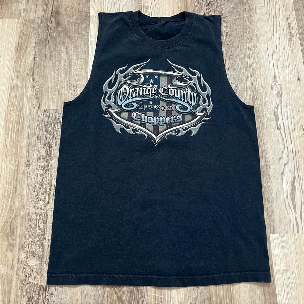 Vintage Orange County Choppers West Coast Men’s Tank Top Biker Grunge Size L/XL
